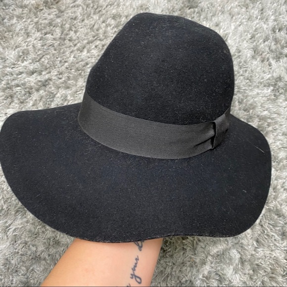 H&M Black Floppy Fedora Boho Festival Hat - Picture 11 of 14